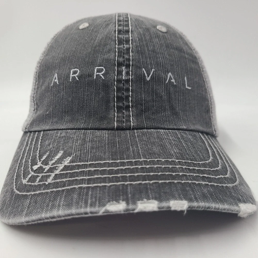 Arrival Movie‎ Promo Hat Adjustable Mesh Trucker Distressed 2016 Sci-Fi Thriller